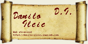 Danilo Ilčić vizit kartica